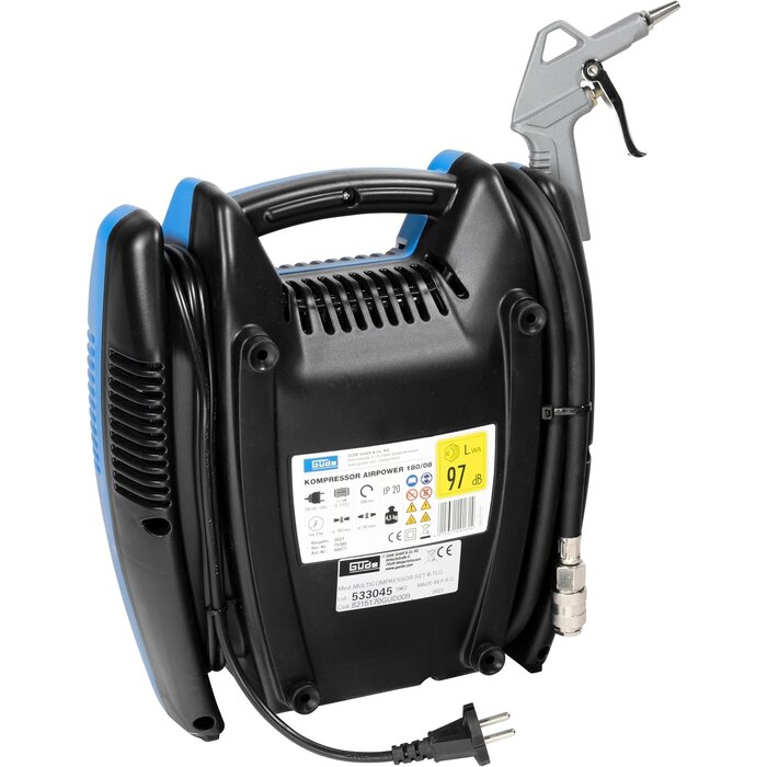 Tragbarer ölfreier Kompressor 180/08 inkl. Set - 34% Rabatt