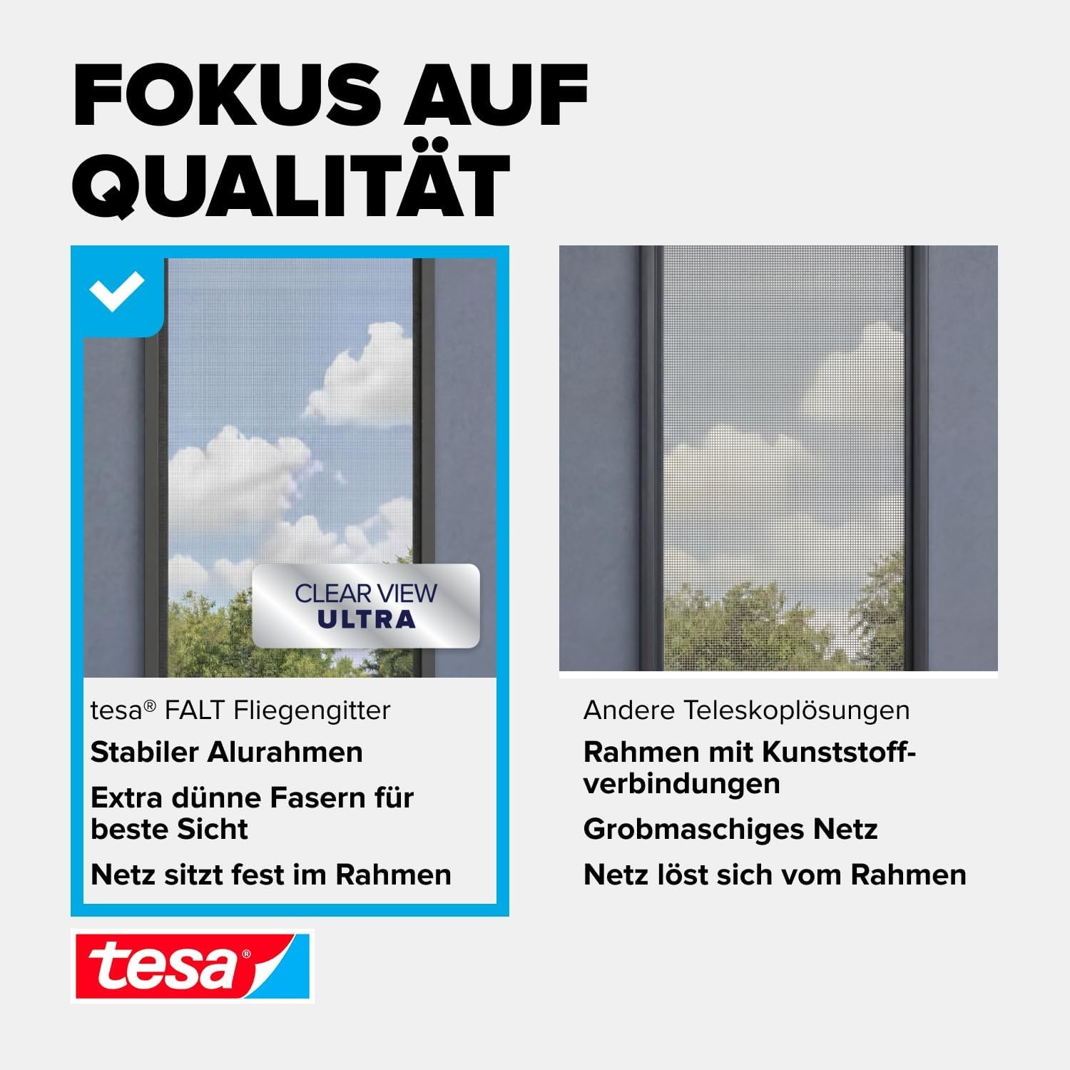 Teleskopierbares Insektenschutzfenster 80-140 cm, Antrazit - 33% Rabatt