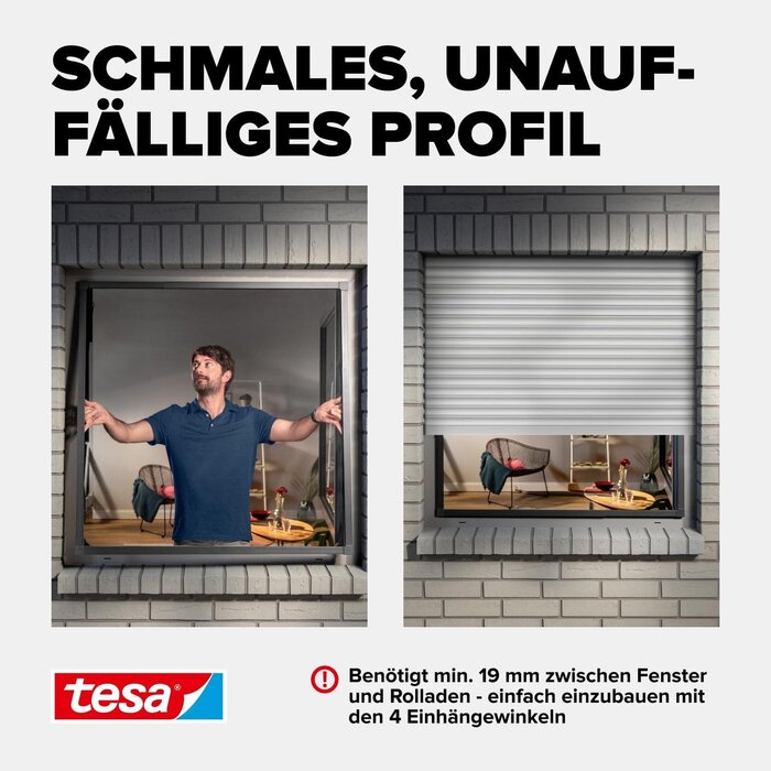 Teleskopierbares Insektenschutzfenster 80-140 cm, Antrazit - 33% Rabatt