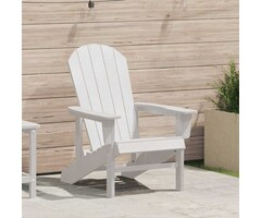 Vidaxl Adirondack-Stuhl Weiß aus HDPE - 41% Rabatt