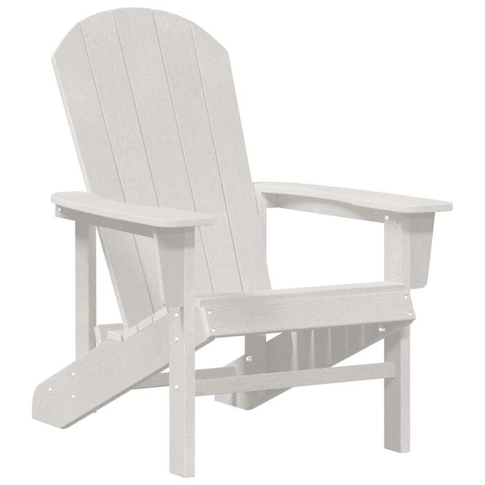 Weißer Adirondack-Gartenstuhl aus HDPE - 35% Rabatt