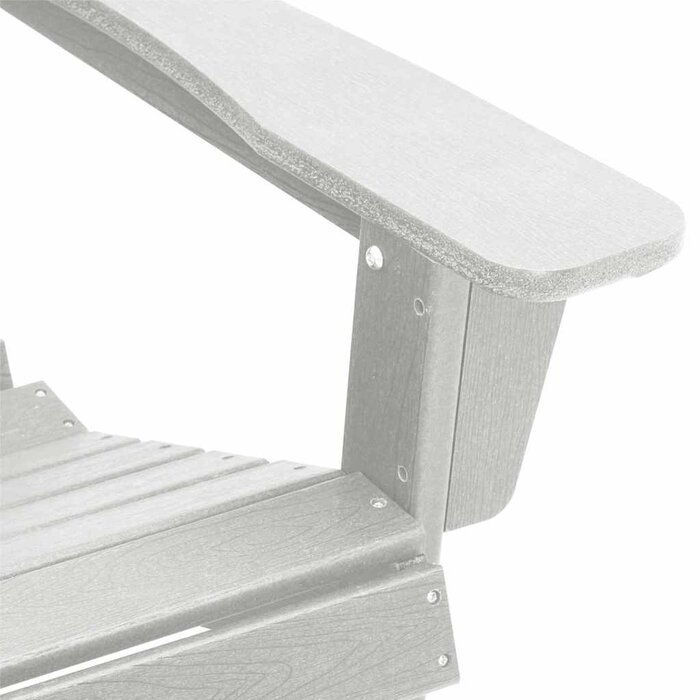 Weißer Adirondack-Gartenstuhl aus HDPE - 35% Rabatt