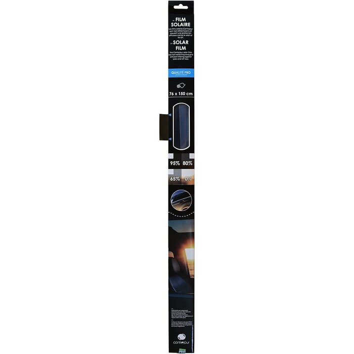 Autosonnenschutzfolie 76 x 150 cm Antrazit 95% Tönung - 30% Rabatt