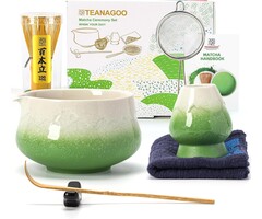 7-teiliges Matcha Teeset Fuji Design, Matcha-Grün - 36% Rabatt