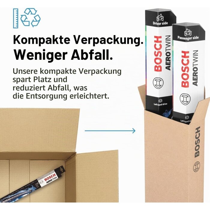 Scheibenwischer-Set Aerotwin eA862S 600/530mm zwary Größe L - 31% Rabatt