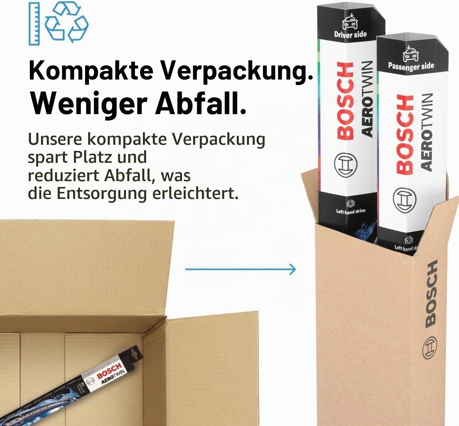 Scheibenwischer-Set Aerotwin eA862S 600/530mm zwary Größe L - 31% Rabatt