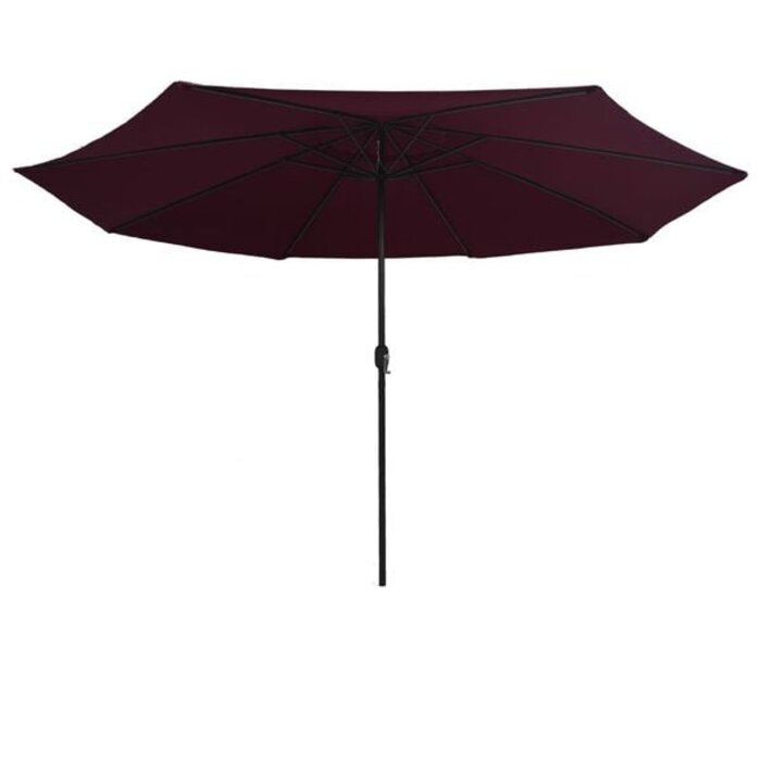 Gartenschirm 390 cm Bordeauxrot mit Kurbel - 34% Rabatt auf Retourenware
