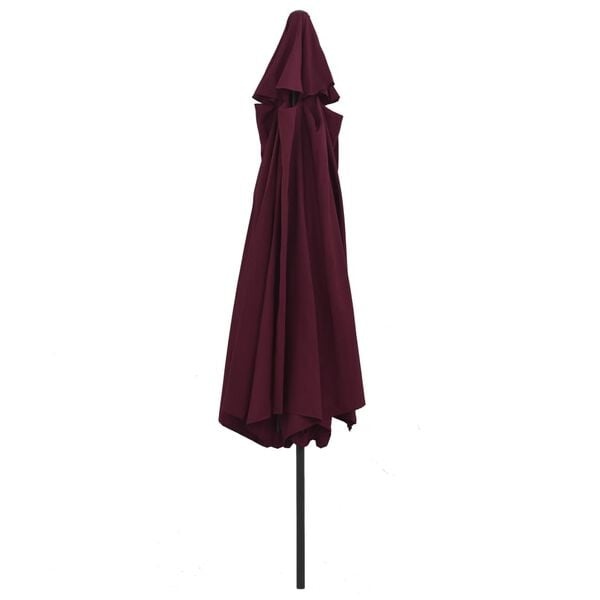 Gartenschirm 390 cm Bordeauxrot mit Kurbel - 34% Rabatt auf Retourenware