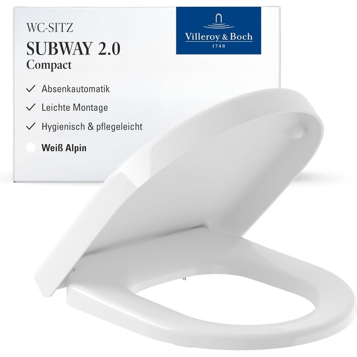 WC-Sitz D-Form für Subway 2.0 Compact - 35% Rabatt
