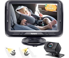 Baby-Autokamera für Rückbank, 1080p Monitor, Schwarz - 37% Rabatt