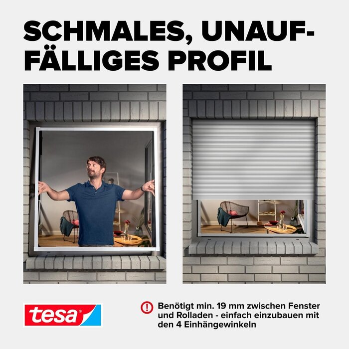 Teleskop-Fliegengitter 80-140 cm, weiß - 34% Rabatt