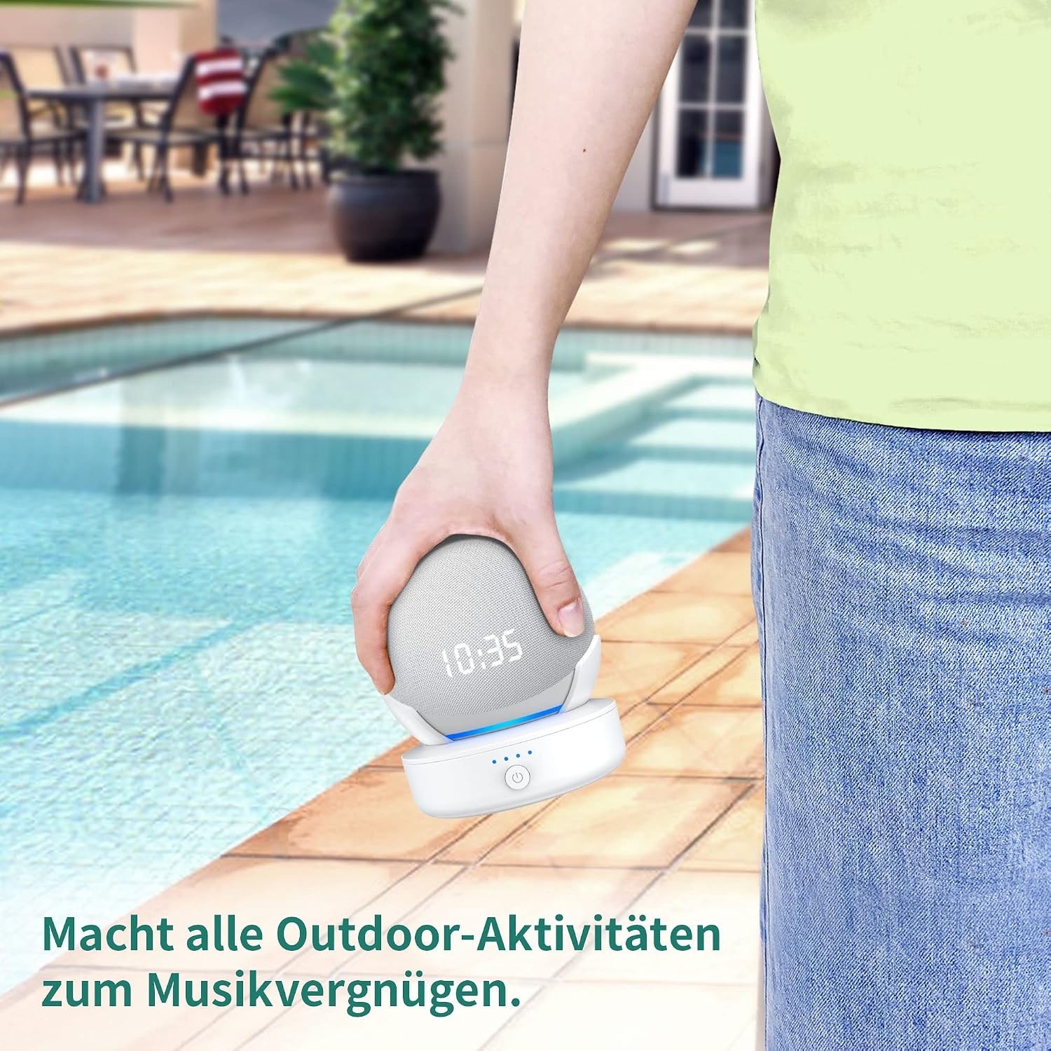 Akkustation für Smart-Speaker, Weiß, Größe S - 32% Rabatt