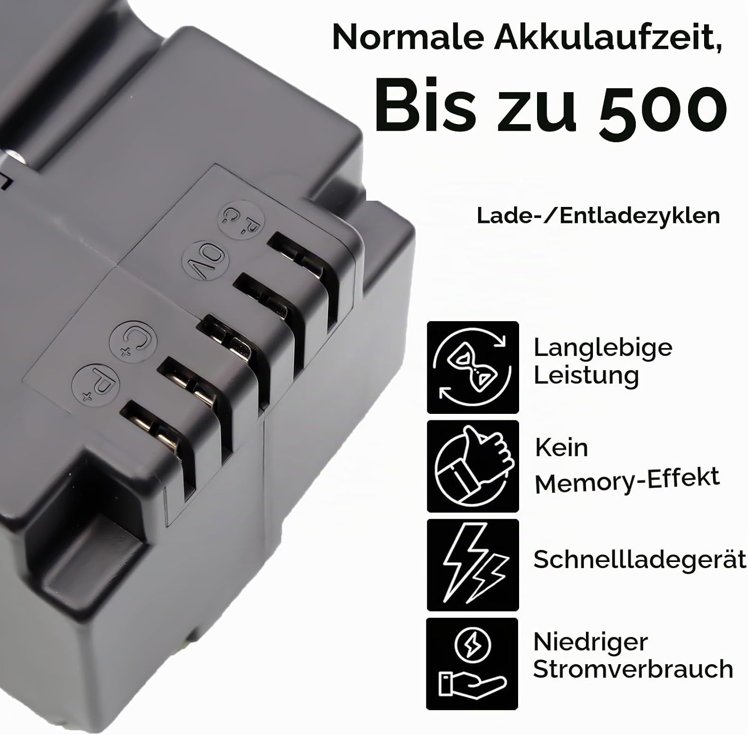 Ersatzakku 25,2V 3900mAh für Mähroboter, Zwart, Größe S, 34% Rabatt