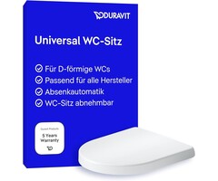 WC-Sitz D-Form mit Absenkautomatik & Quick-Release - 42% Rabatt