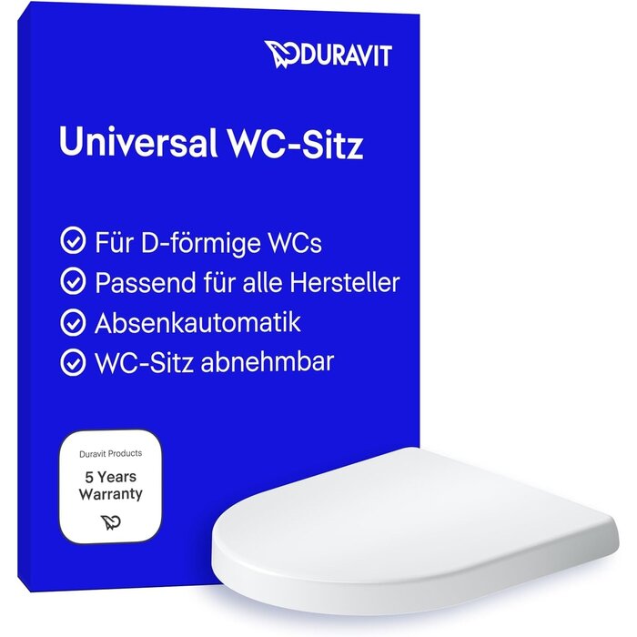 WC-Sitz D-Form mit Absenkautomatik & Quick-Release - 34% Rabatt