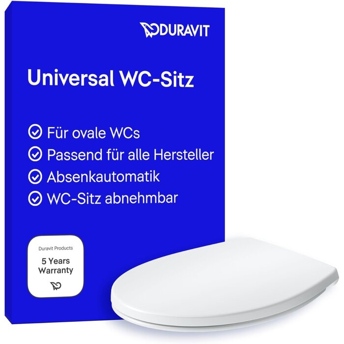WC-Sitz D-Form mit Absenkautomatik & Quick-Release - 34% Rabatt