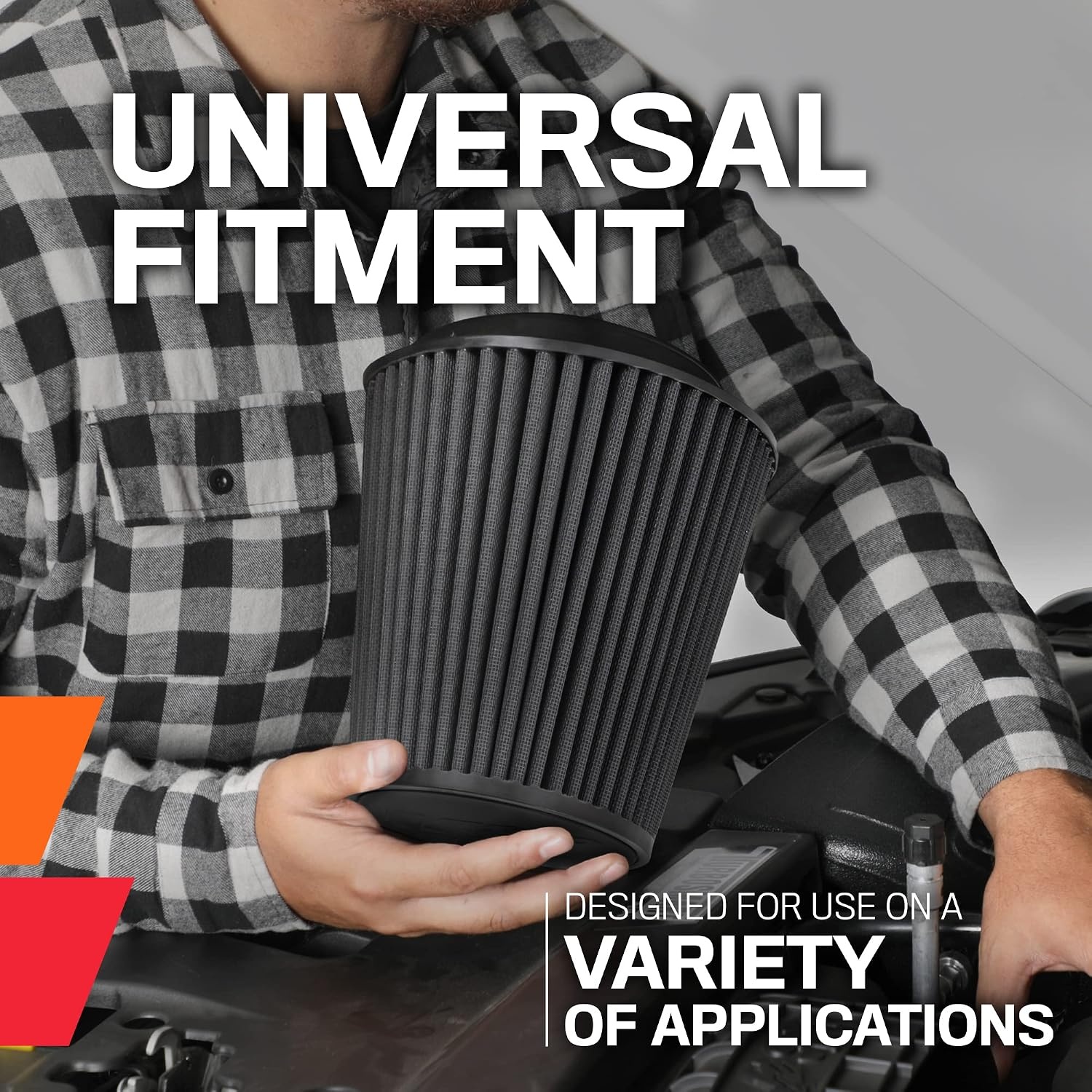 Universeller Dryflow Luftfilter 62mm - 33% Rabatt - Schwarz