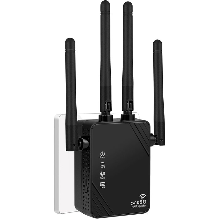 WLAN-Verstärker Dual Band 1200 Mbps mit 4 Antennen - 30% Rabatt