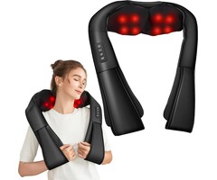 Shiatsu Nackenmassagegerät Schwarz M, 3 Intensitätsstufen - 37% Rabatt