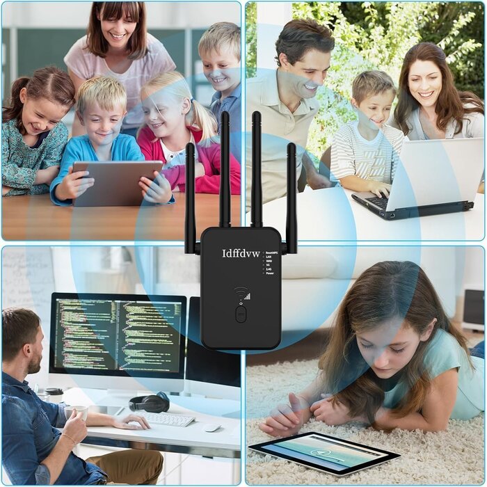 WLAN-Repeater 1200 Mbit/s mit 360° Abdeckung - 30% Rabatt