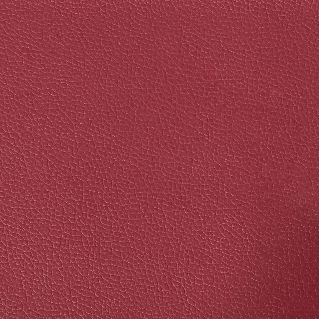 3-Sitzer Sofa 180 cm Kunstleder Weinrot - 35% Rabatt
