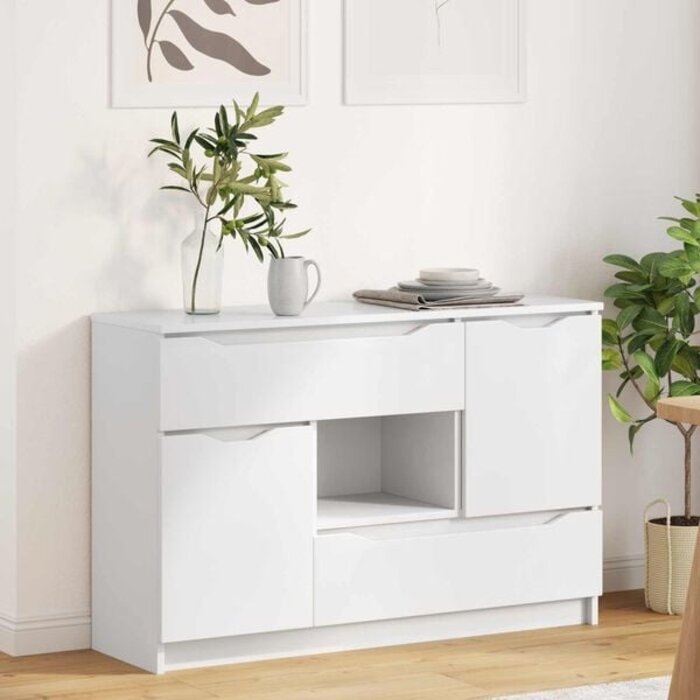 Weißes Sideboard 100 x 30 x 65,6 cm - 35% Rabatt