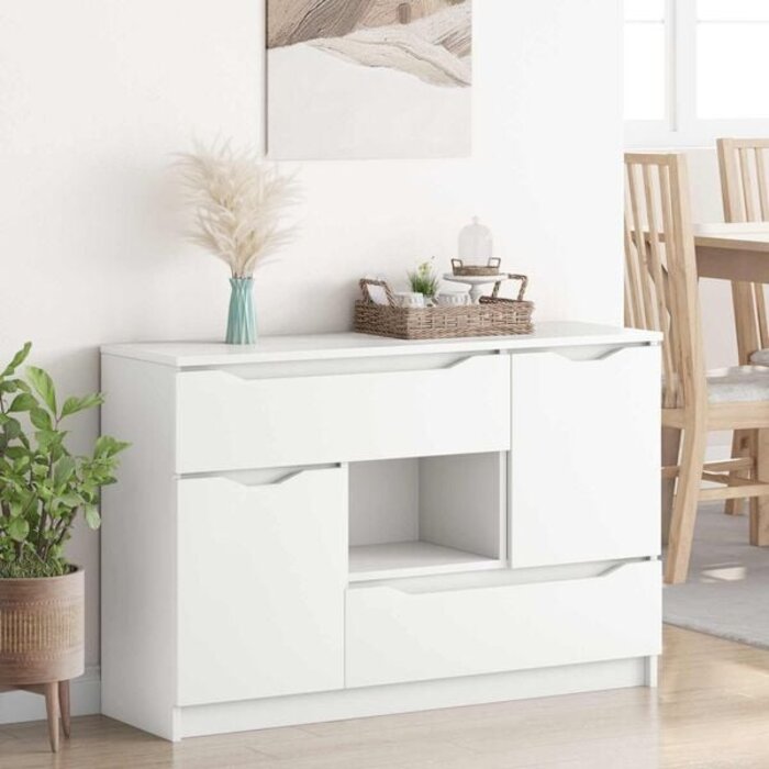 Weißes Sideboard 100 x 30 x 65,6 cm - 35% Rabatt