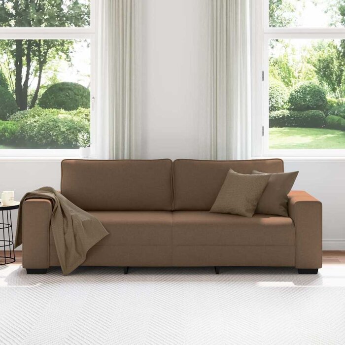 Gemütliches 3-Sitzer Sofa, 180 cm Sitzbreite, Braun - 35% Rabatt