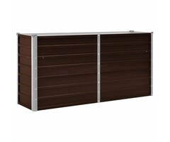 Vidaxl Hochbeet aus verzinktem Stahl 160x40x77 cm, Braun - 39% Rabatt