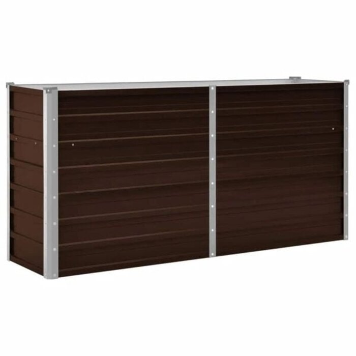Hochbeet 160x40x77 cm Stahl Braun - 33% Rabatt auf Retourenware