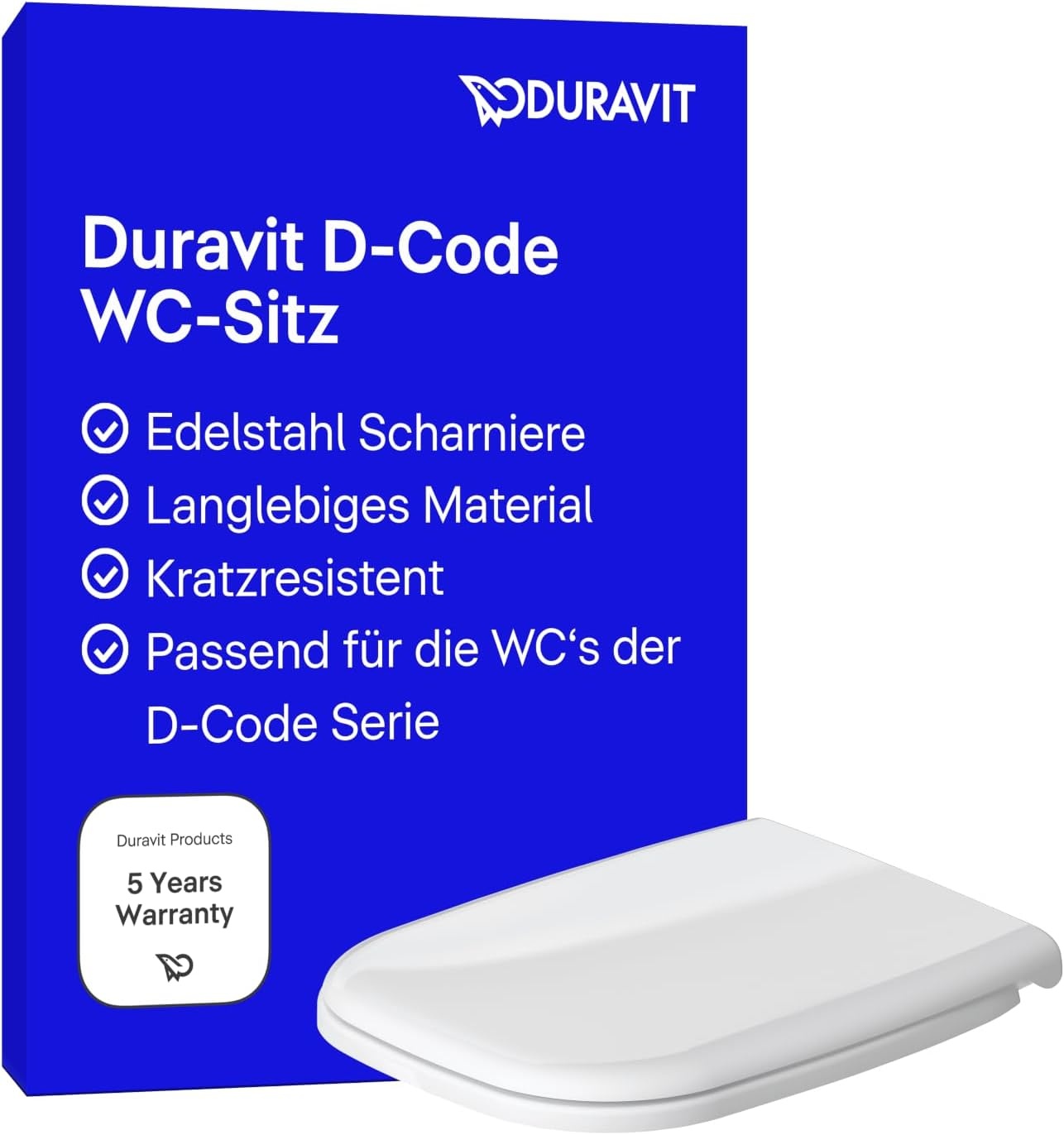D-Code WC-Sitz Duroplast 43x36 cm weiß - 32% Rabatt