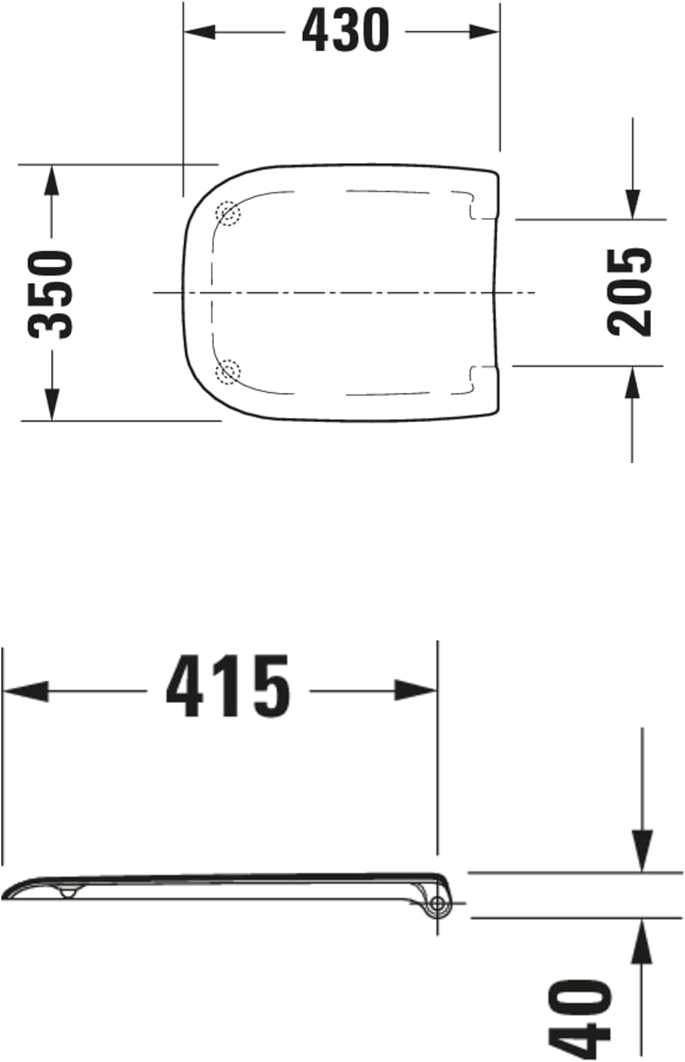 D-Code WC-Sitz Duroplast 43x36 cm weiß - 32% Rabatt