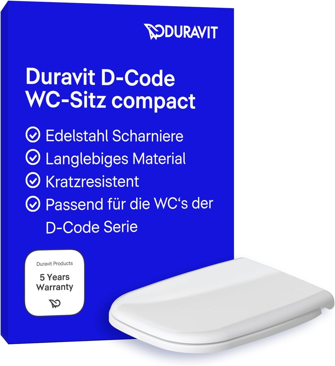 D-Code WC-Sitz Duroplast 43x36 cm weiß - 32% Rabatt