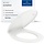 WC-Sitz O.novo in Weiß Alpin - Oval - 34% Rabatt - B-Ware