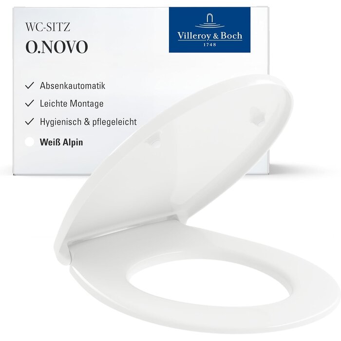 WC-Sitz O.novo in Weiß Alpin - Oval - 34% Rabatt - B-Ware