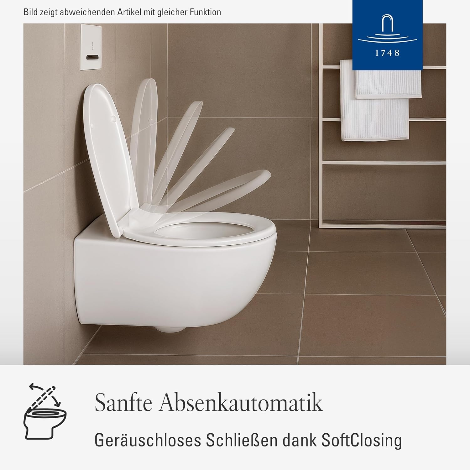 WC-Sitz O.novo in Weiß Alpin - Oval - 34% Rabatt - B-Ware