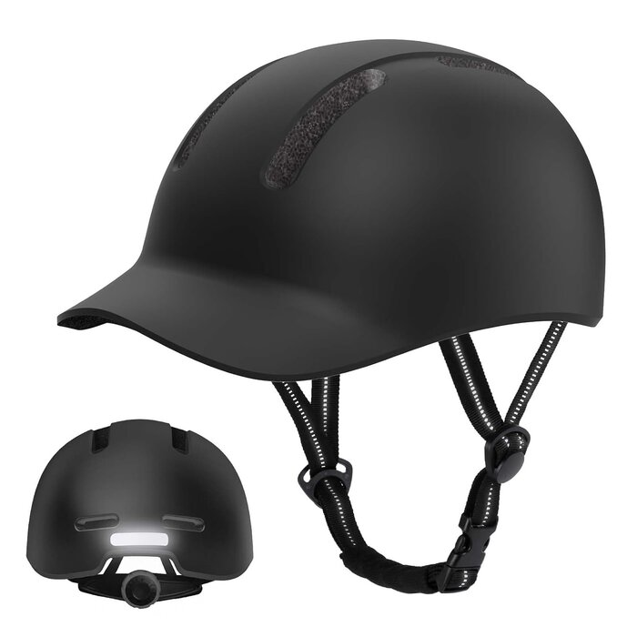 Fahrradhelm City & Pendler, Zwart, S (54-58 cm) - 32% Rabatt