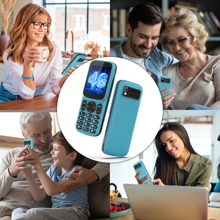Senioren-Tastenhandy T185 4G Blau-Schwarz Größe S - 32% Rabatt