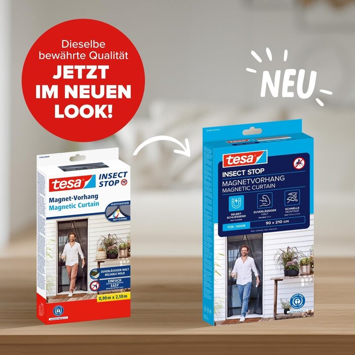 Magnet-Fliegengitter 210 x 90 cm - Anthrazit - 30% Rabatt