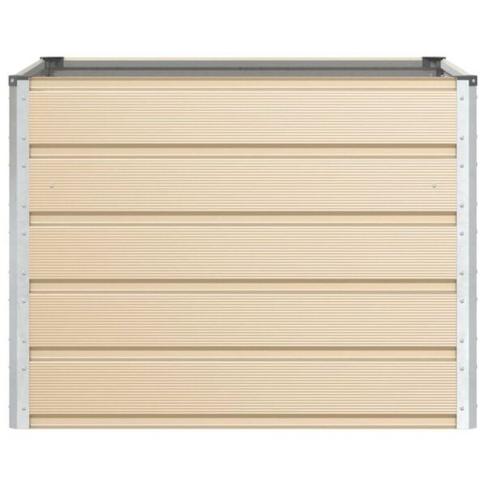 Stahl-Pflanzkübel Elfenbein 100x100x75cm - 33% Rabatt