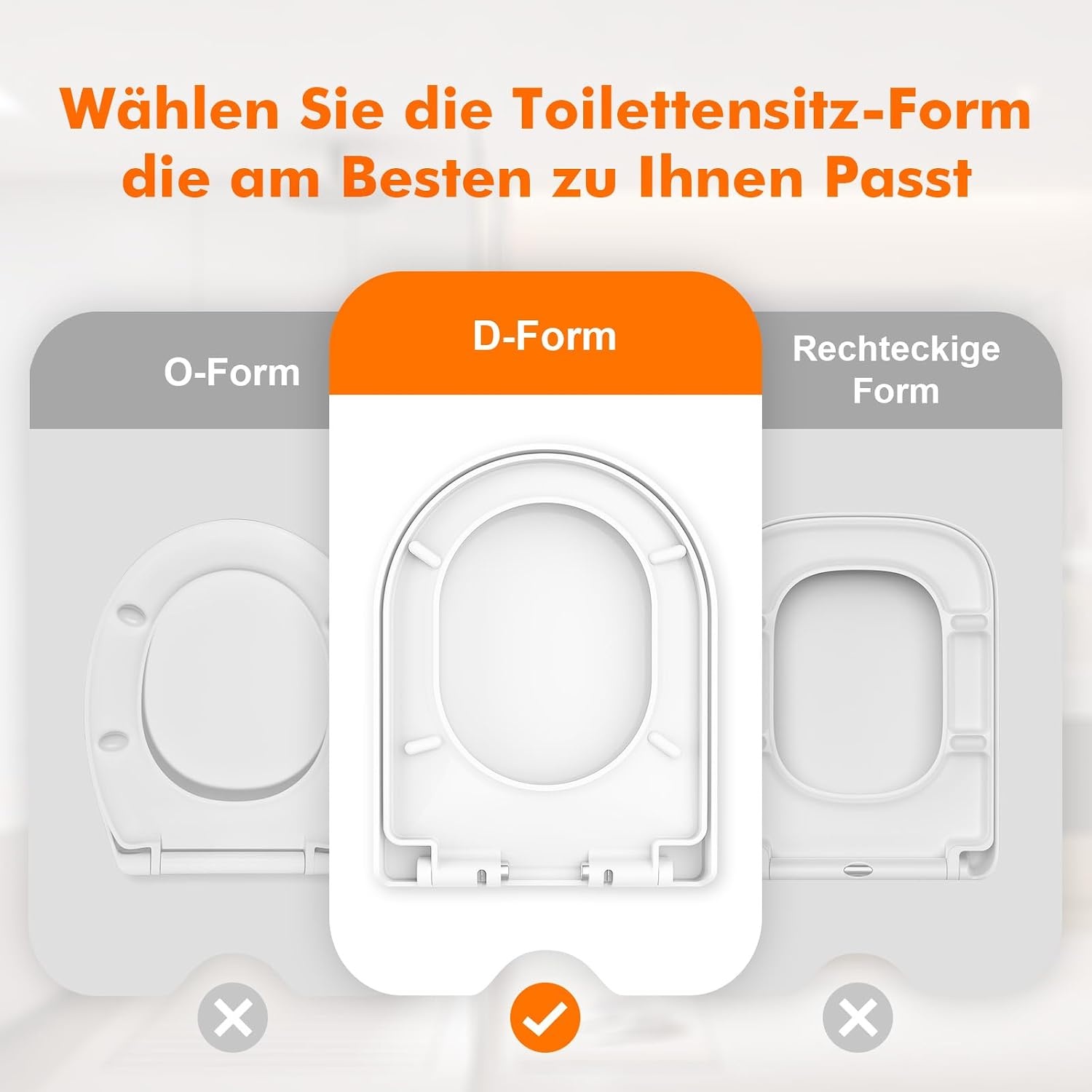 WC-Sitz in D-Form mit Absenkautomatik - 31% Rabatt