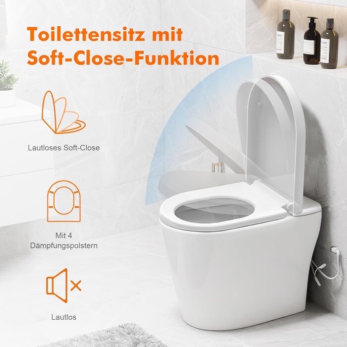 WC-Sitz in D-Form mit Absenkautomatik - 31% Rabatt