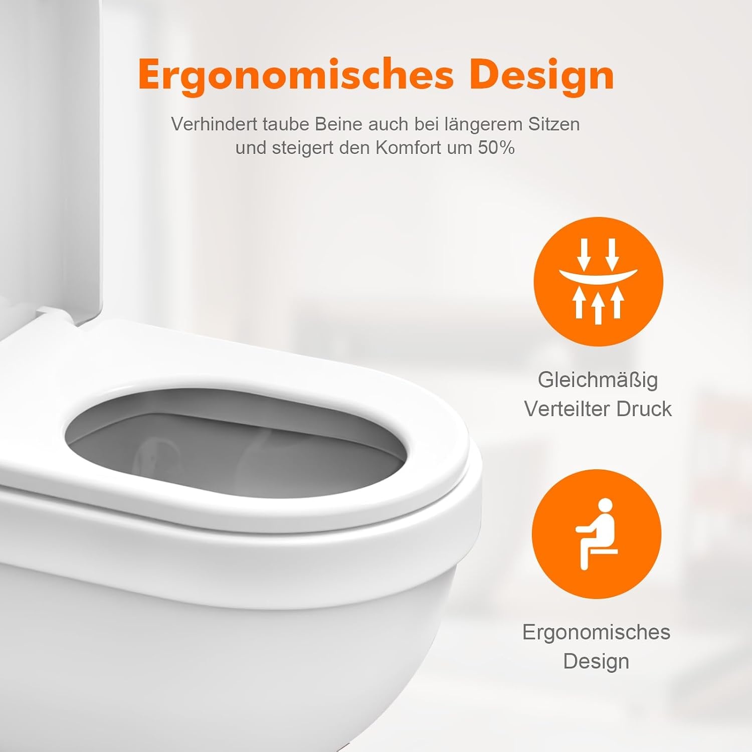 WC-Sitz in D-Form mit Absenkautomatik - 31% Rabatt