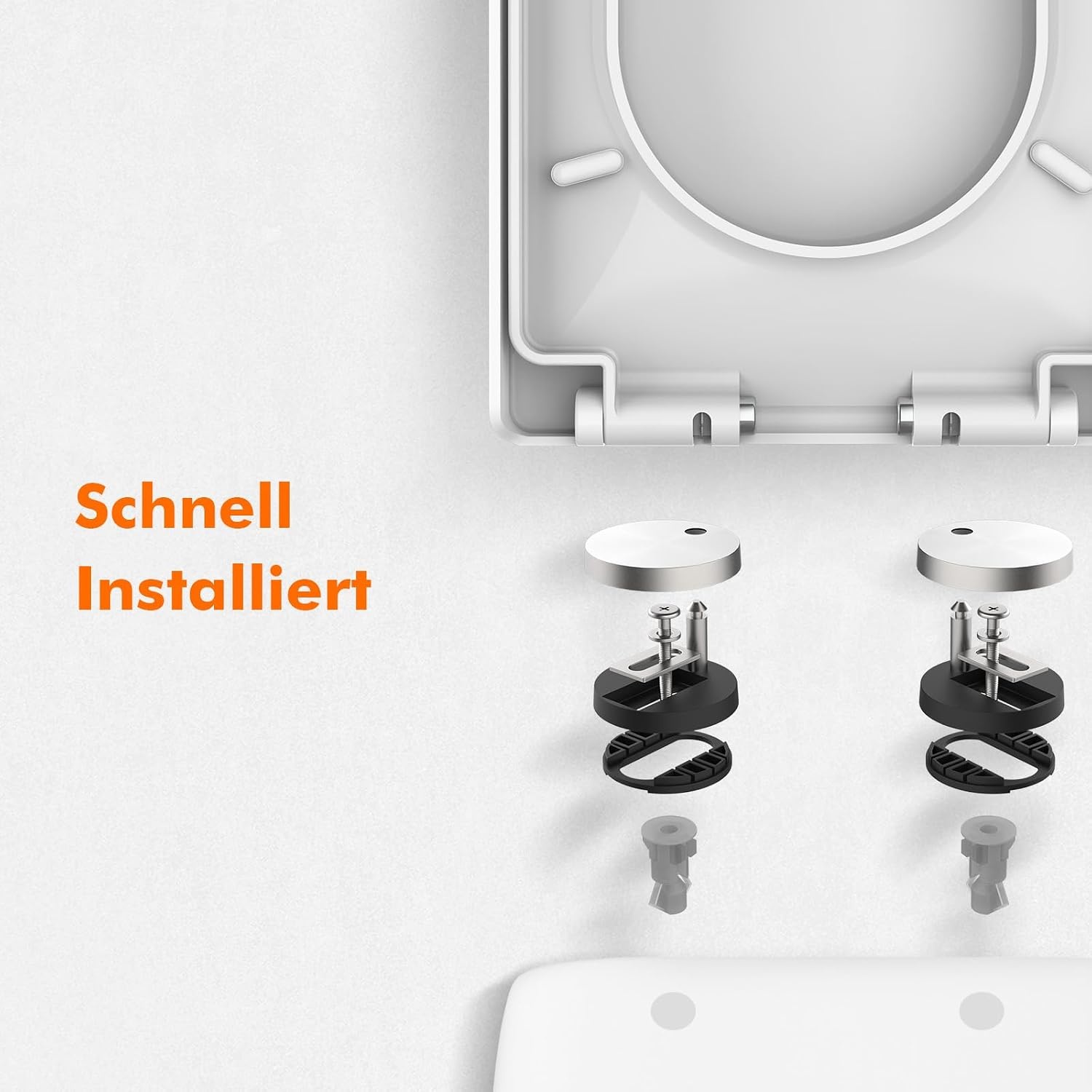 WC-Sitz in D-Form mit Absenkautomatik - 31% Rabatt