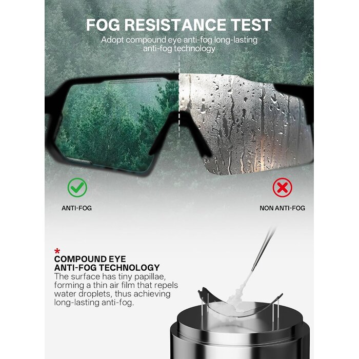 Ultraleichte Sportbrille mit photochromen Gläsern - 32% Rabatt