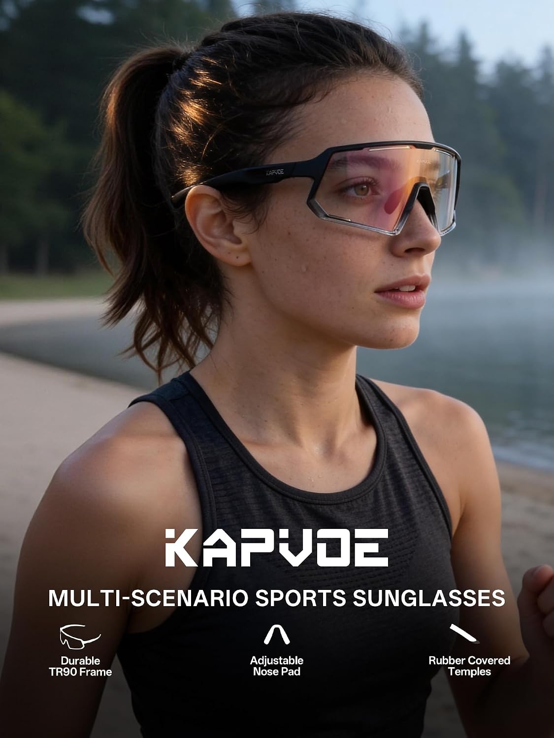 Ultraleichte Sportbrille mit photochromen Gläsern - 32% Rabatt