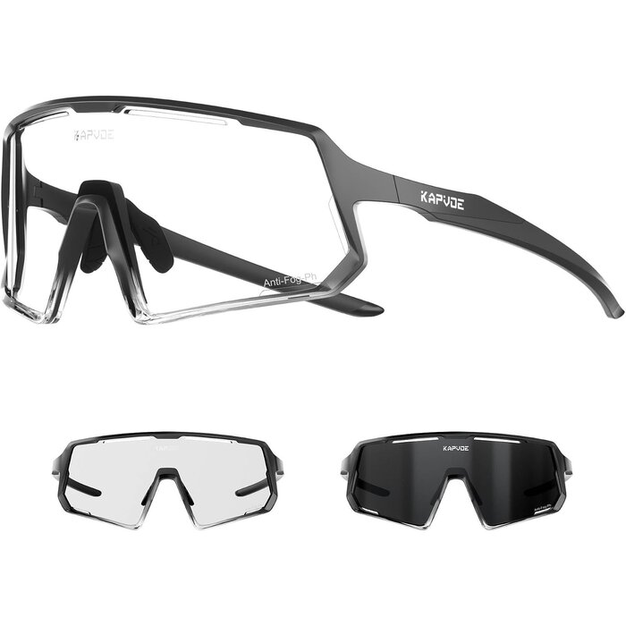 Ultraleichte Sportbrille mit photochromen Gläsern - 32% Rabatt