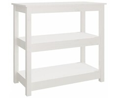 Vidaxl Konsolentisch aus massivem Kiefernholz, weiß, 80x40x74 cm - 41% Rabatt