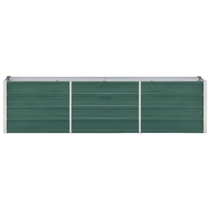 Hochbeet 240x40x45 cm verzinkter Stahl grün - 32% Rabatt