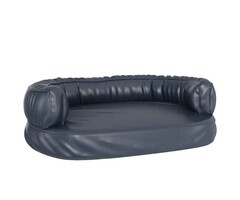 Vidaxl Ergonomisches Hundebett 75x53 cm Kunstleder Dunkelblau - 38% Rabatt